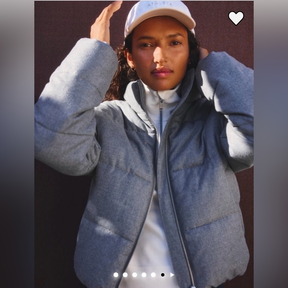 NWT Athleta Halo Flannel puffer jacket - Picture 3 of 6